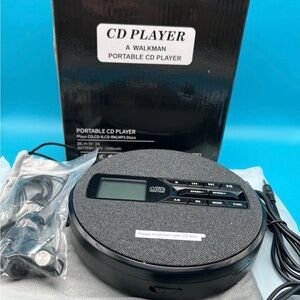 Source Unknown Gray and Black Portable CD Player